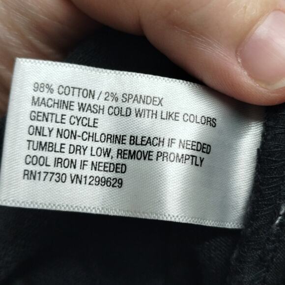 AVA & VIV NWT Plus Size 26 Black Wide Leg High-Rise Relaxed Fit Stretch Jeans - Picture 5 of 6